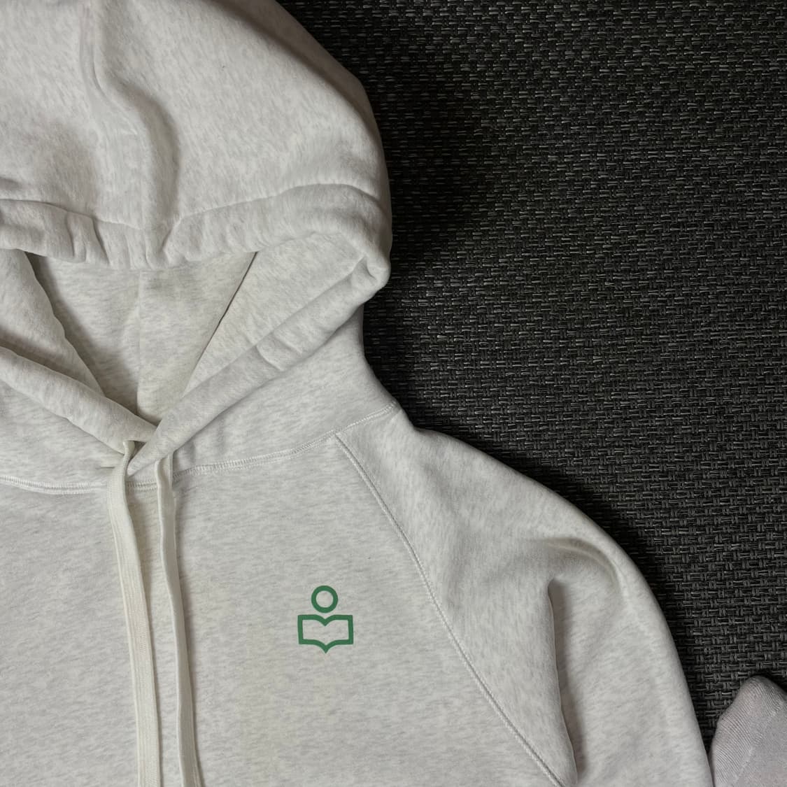 이자벨마랑 에뚜왈 멜란지 화이트 로고 기모 후드티 36 상품이미지3