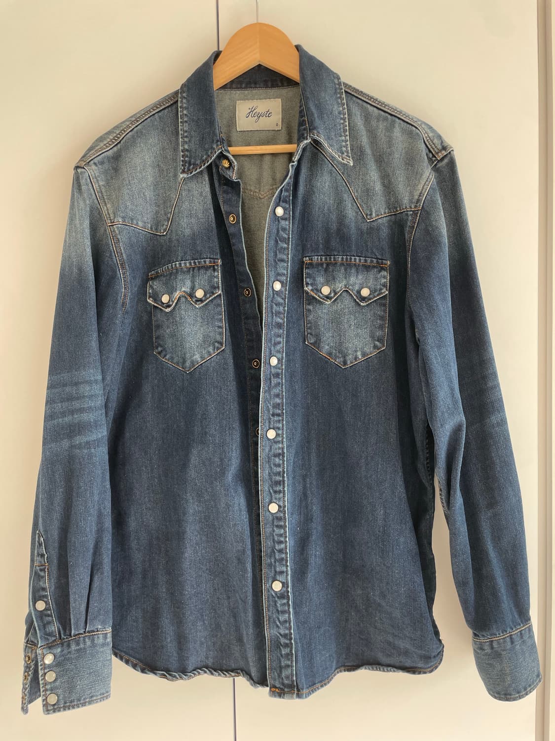 헤이스트 웨스턴 데님 셔츠 0사이즈(100) 상품이미지2
