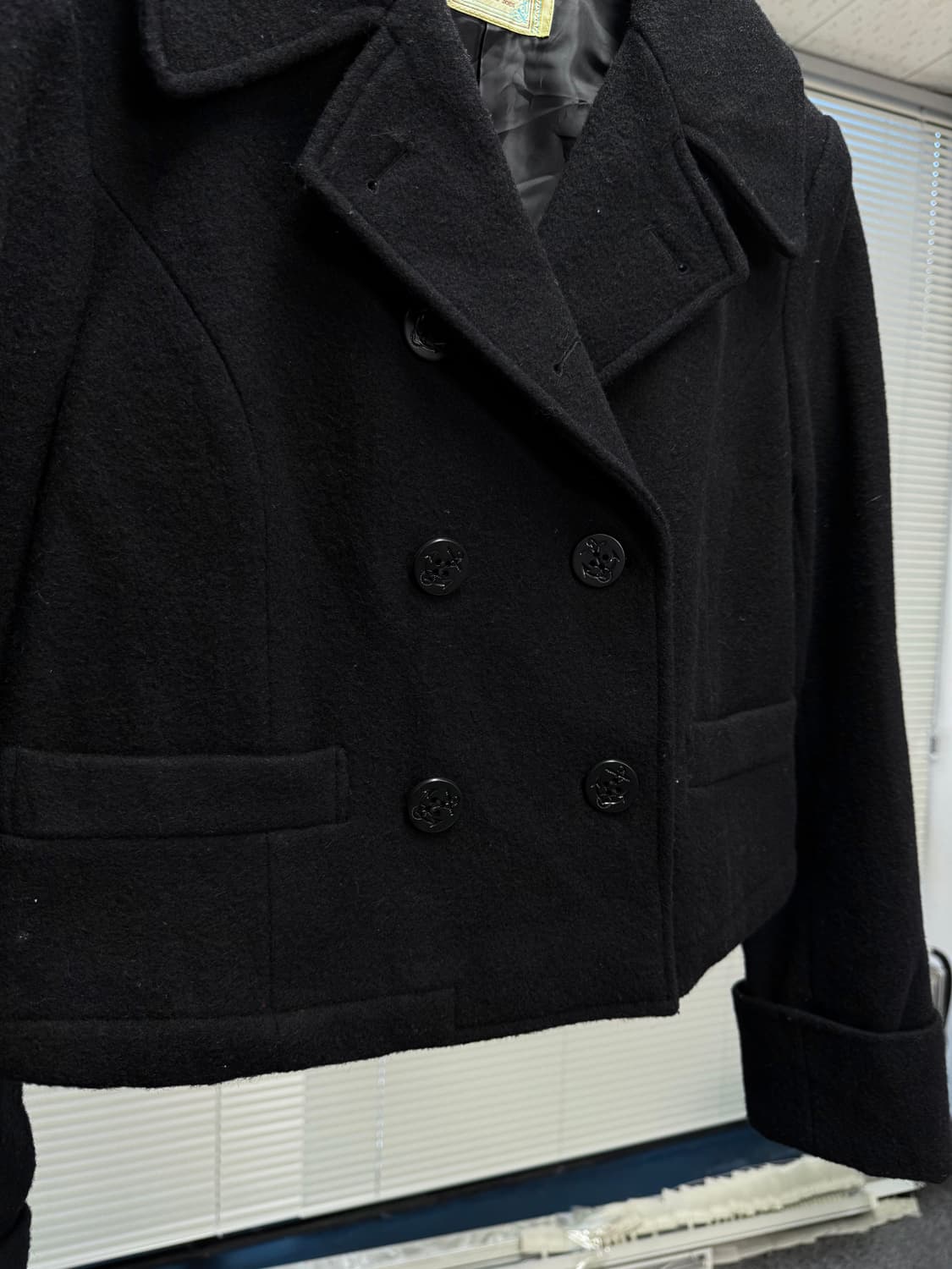 dixie sports 크롭 피 코트 상품이미지3