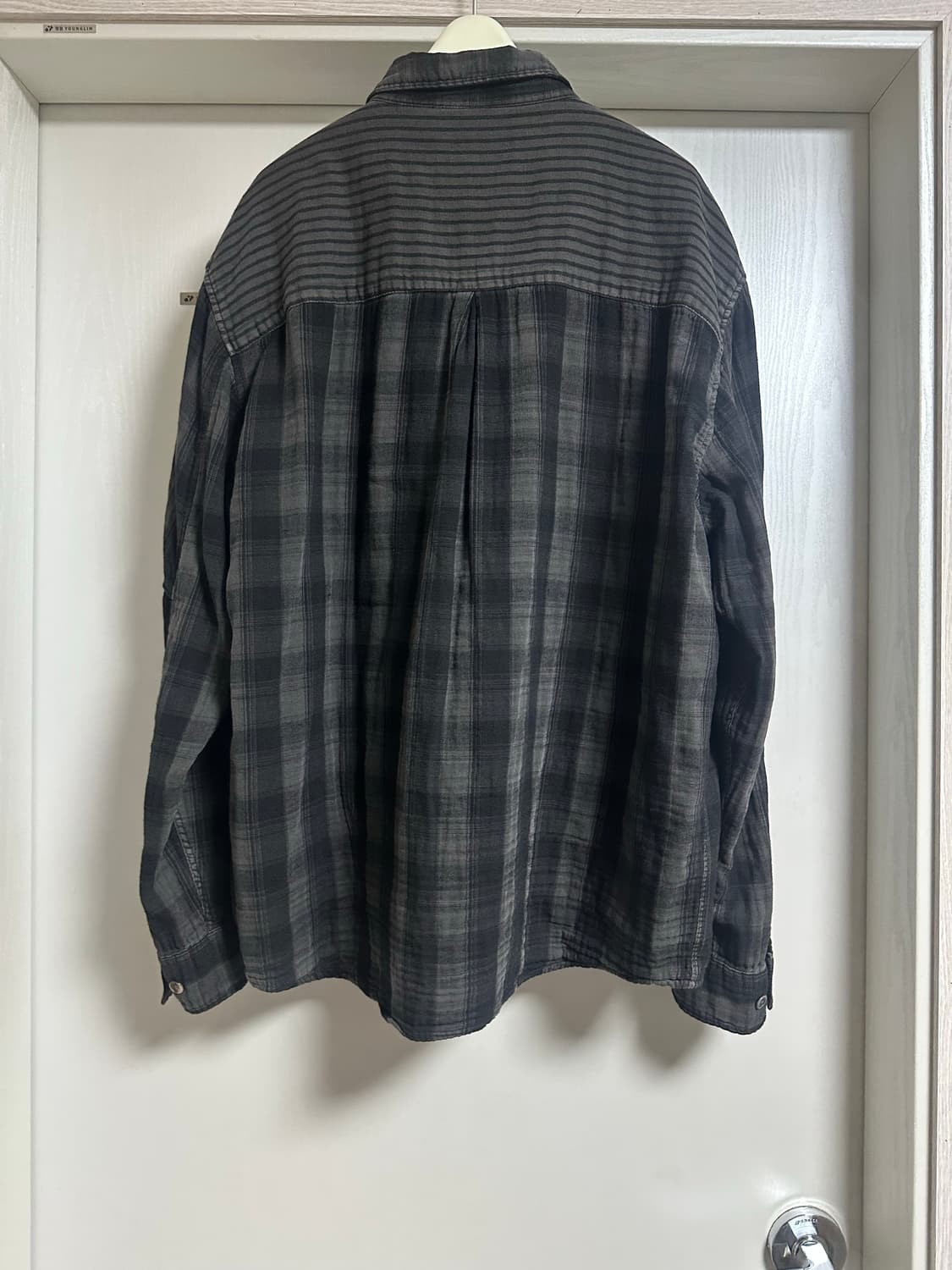 해칭룸 2Pk Shirt Check Dyed Charcoal 상품이미지2