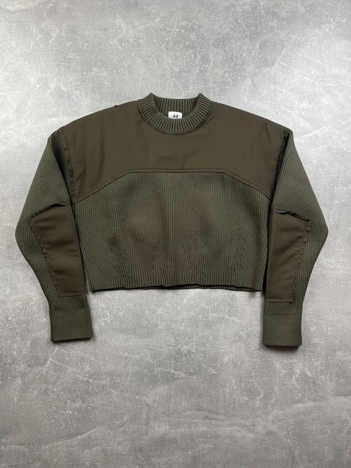 H&M 2021 스튜디오 컬렉션 카키 그린 니트  상품이미지1