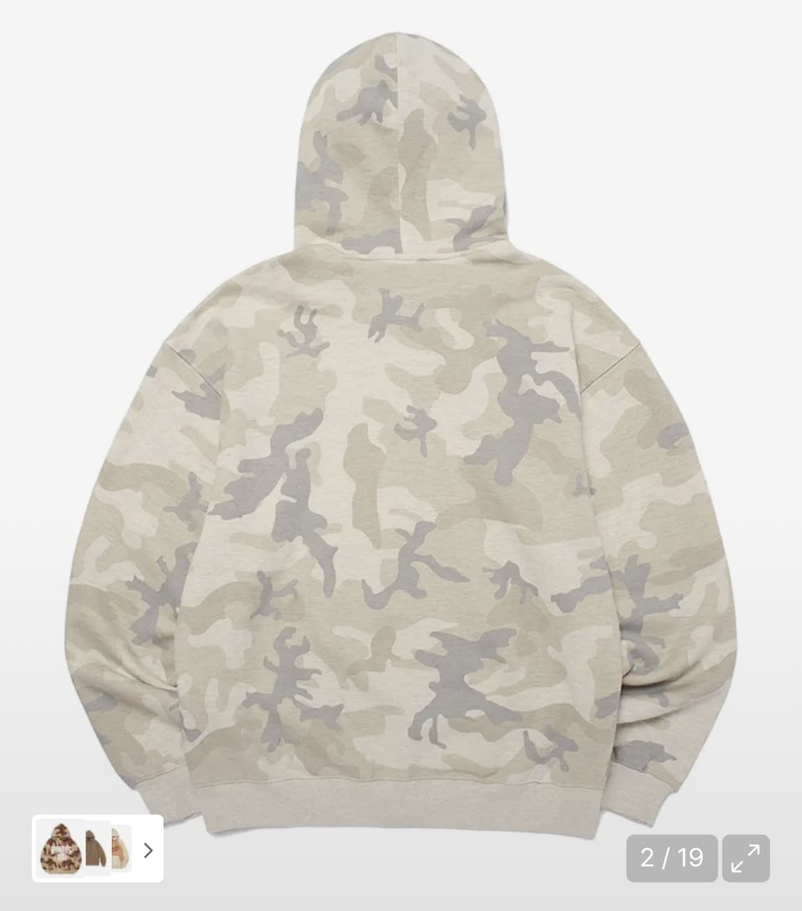 위캔더스 h.o.f 후드집업 (o.camo) M사이즈 상품이미지2