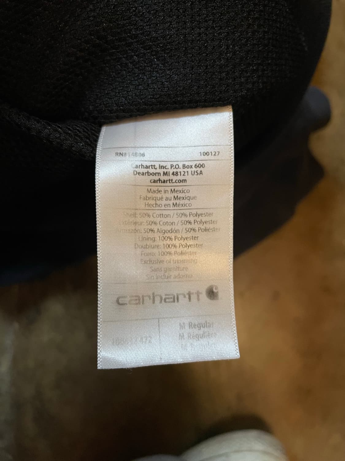 칼하트 써멀 후드 집업 블랙 상품이미지7