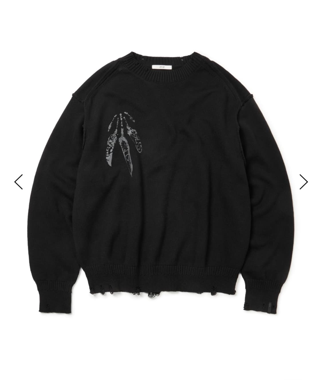 ETCE 페더 데미지 니트 FEATHER DAMAGE KNIT L 상품이미지1