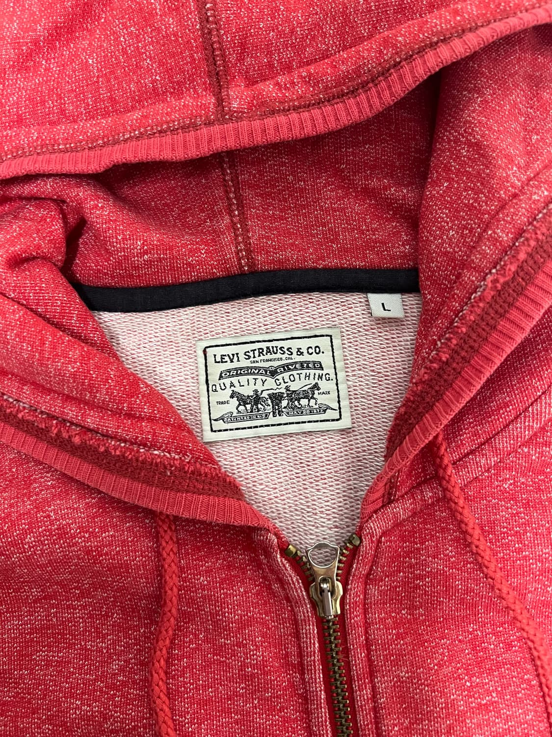 Levi's 빨간색 후드 집업 L 상품이미지2