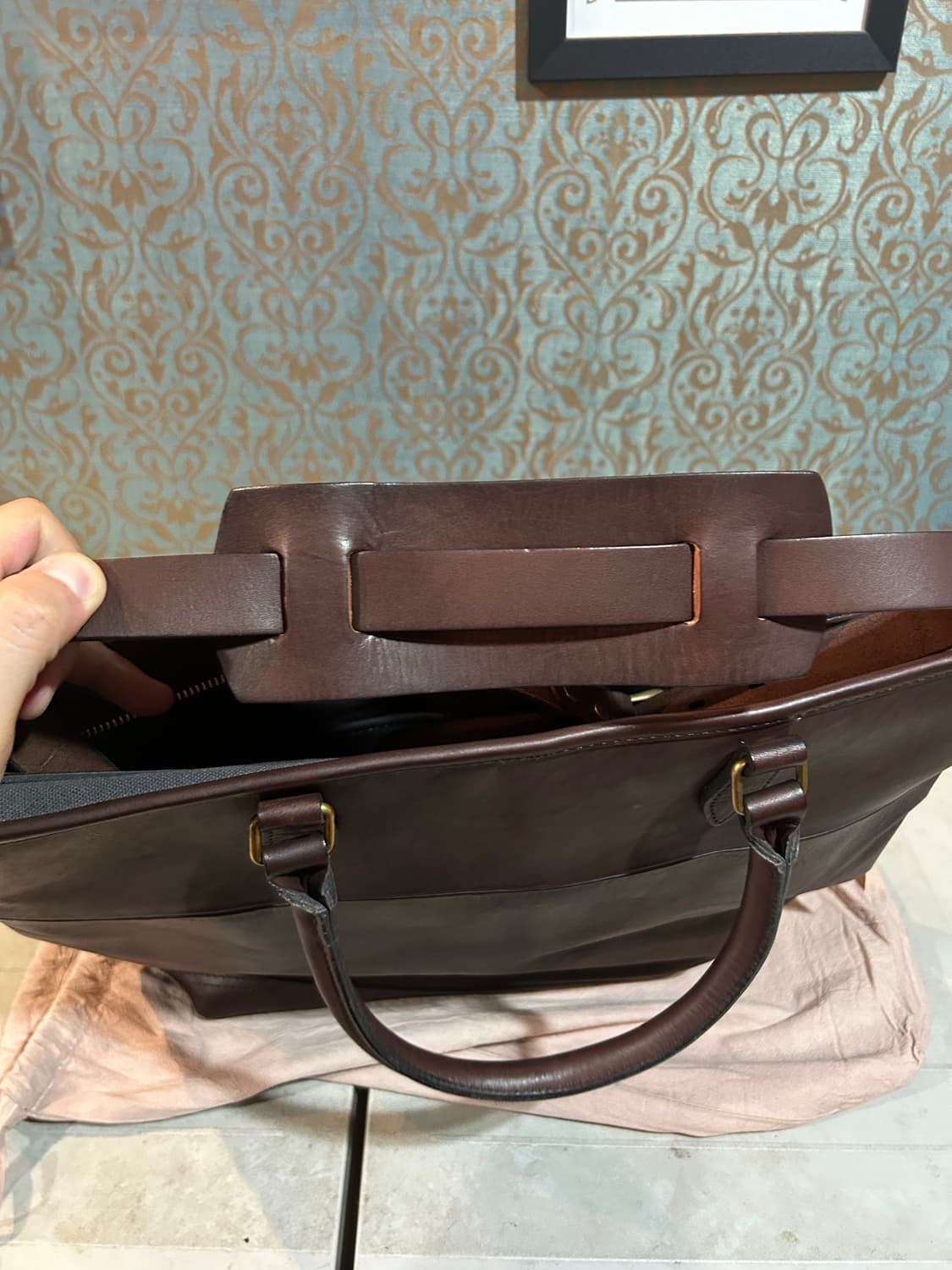 VASCO LEATHER NELSON 2 WAY BAG / COW HID 상품이미지3