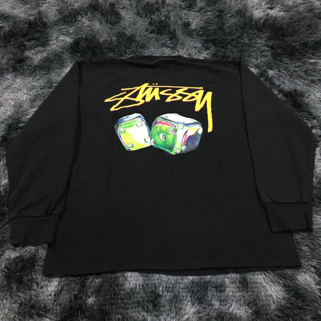 투티/A10 STUSSY 긴팔 티셔츠 프린팅 멀티 주사위 다이스 빈티지 상품이미지2