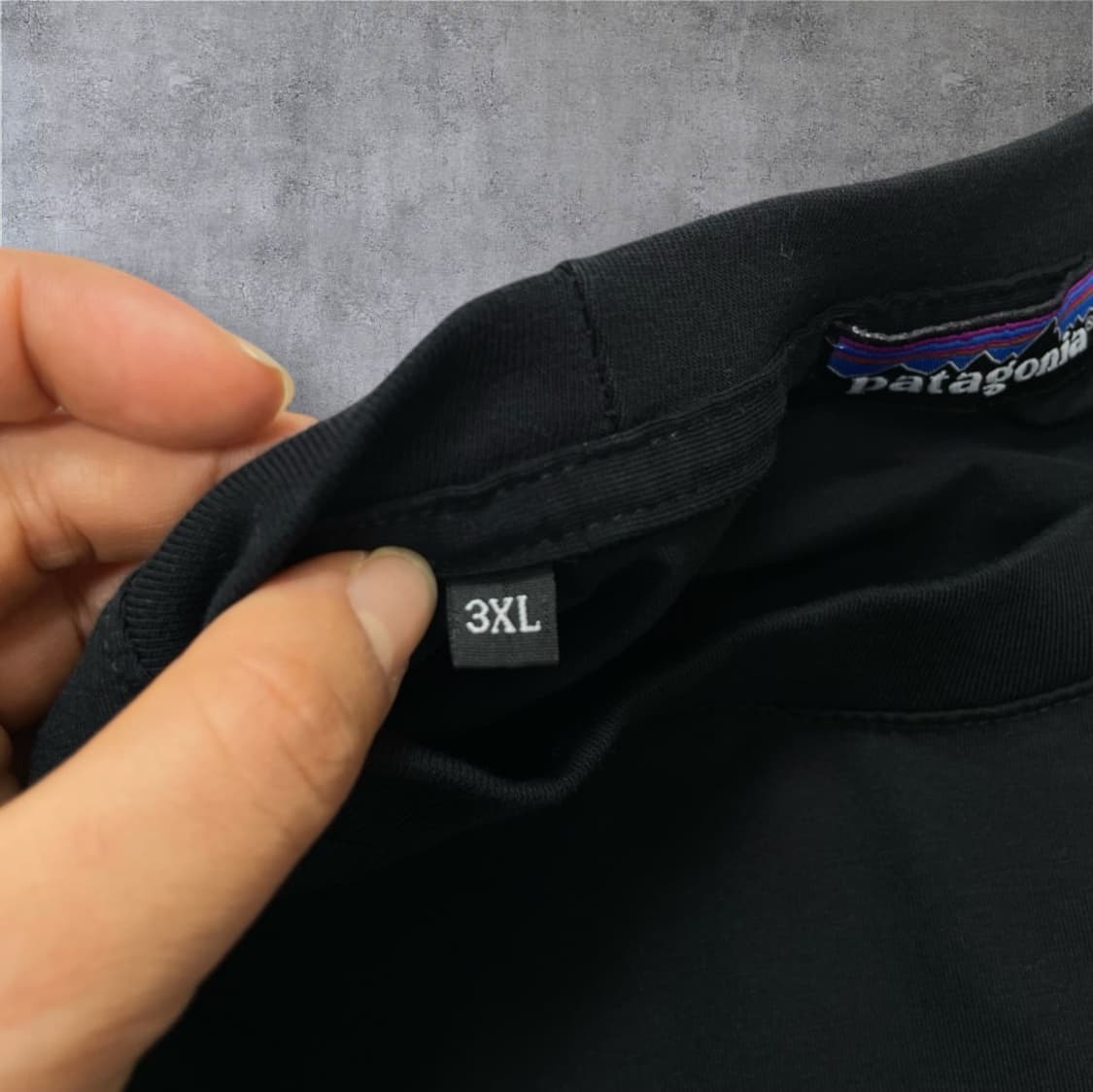 파타고니아 Patagonia 블랙 빅로고 반팔 티셔츠 3XL 상품이미지3