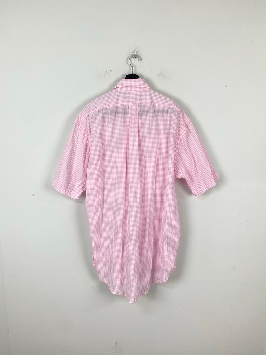 폴로 랄프로렌 핑크 체크 반팔 셔츠 M 상품이미지2