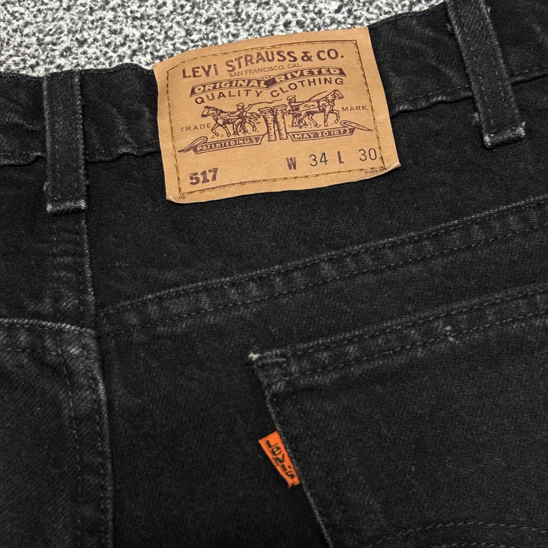 90s 빈티지 리바이스 517 블랙 허리41.5cm 상품이미지5