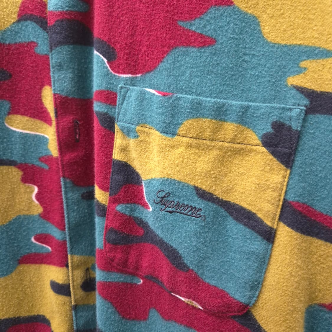 23FW 시즌 슈프림 플란넬 셔츠 카모 L 상품이미지5