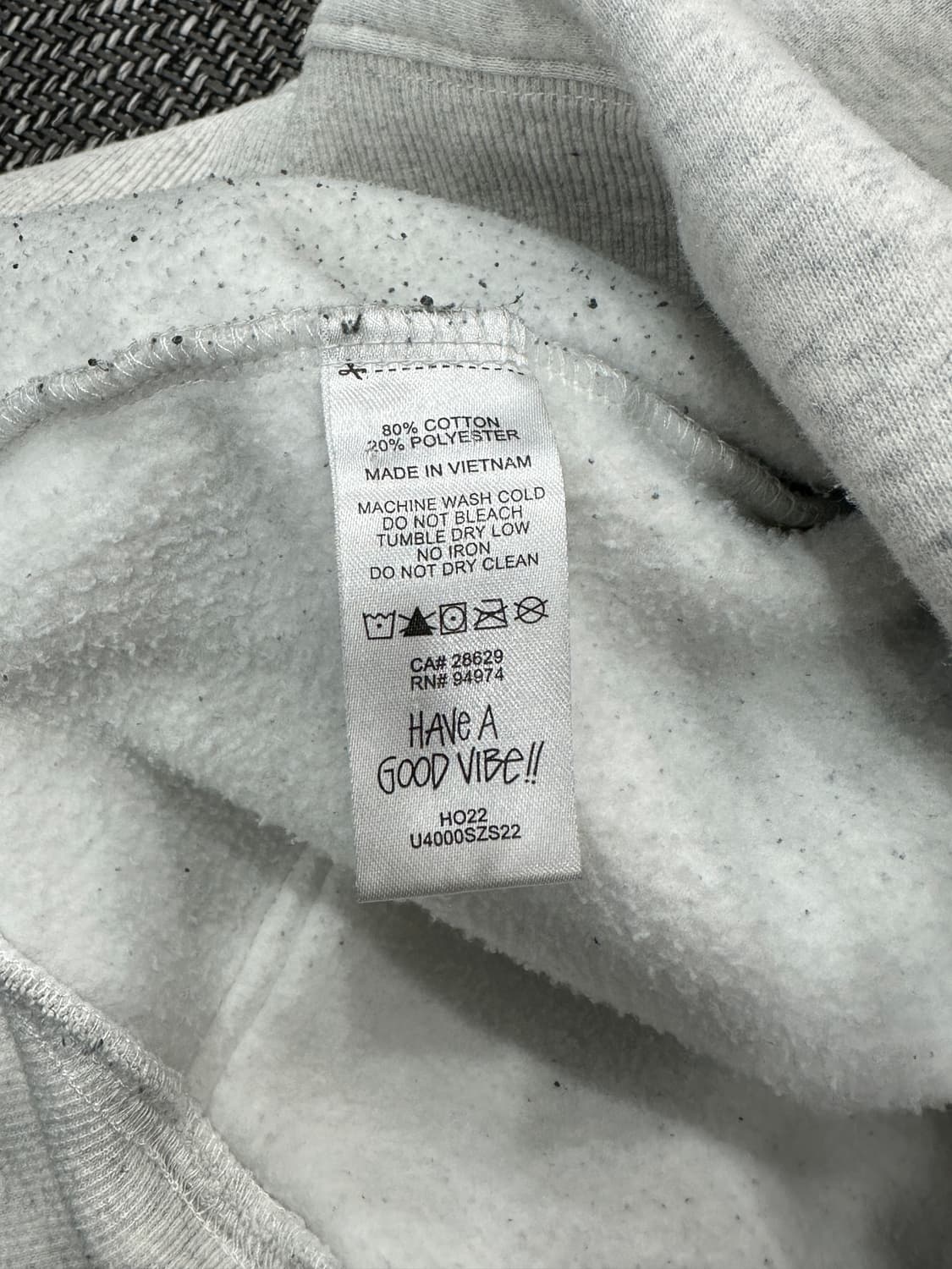 스투시 후드집업 백멜란지 상품이미지4