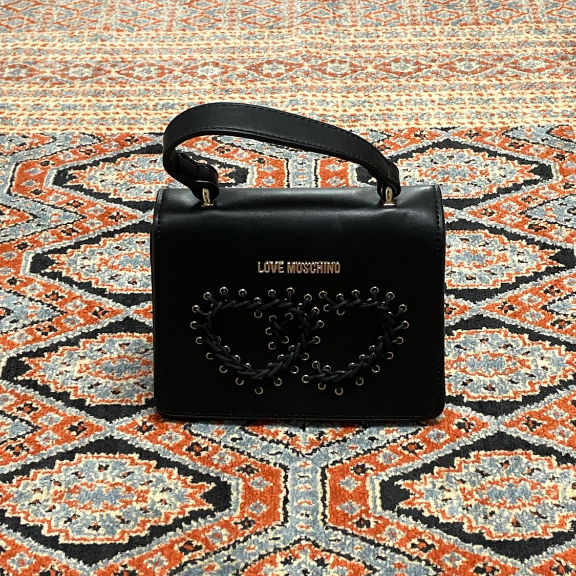 러브 모스키노 블랙 미니 토트백  상품이미지2