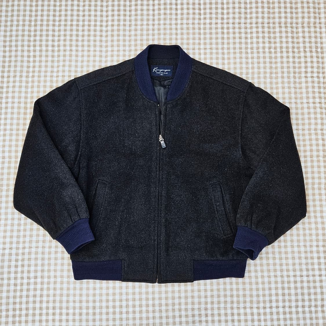 심플한 메리노울100 집업 점퍼 남자100 상품이미지1