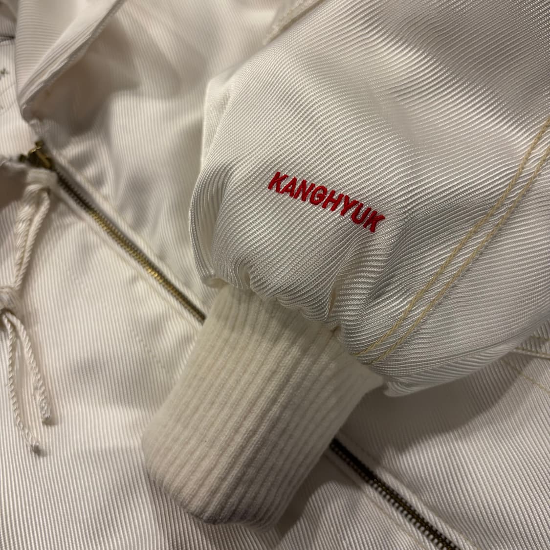 [XL] 탑텐 x 강혁 화이트 봄버 자켓 D176 상품이미지4