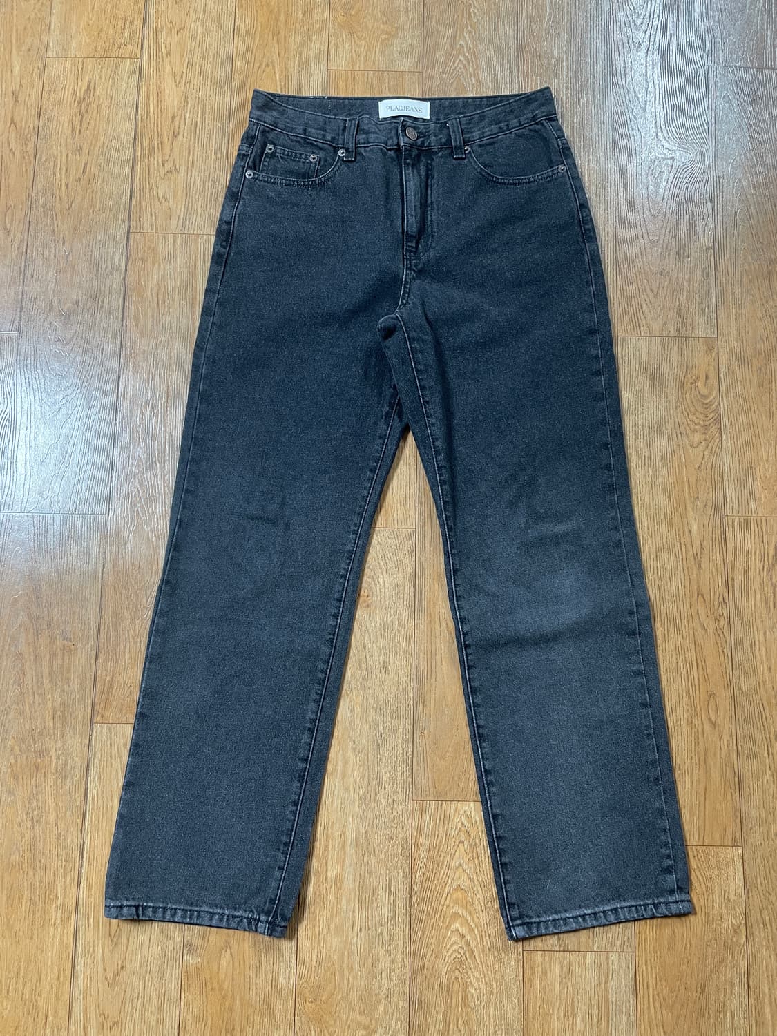 플랙 그라데이션 스트레이트 데님팬츠 T21 그레이 새상품 상품이미지9