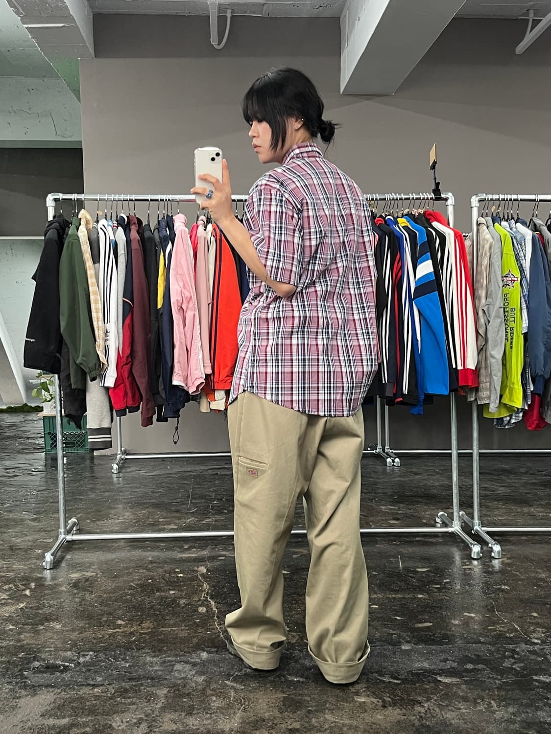 랭글러 웨스턴 체크 셔츠  상품이미지5