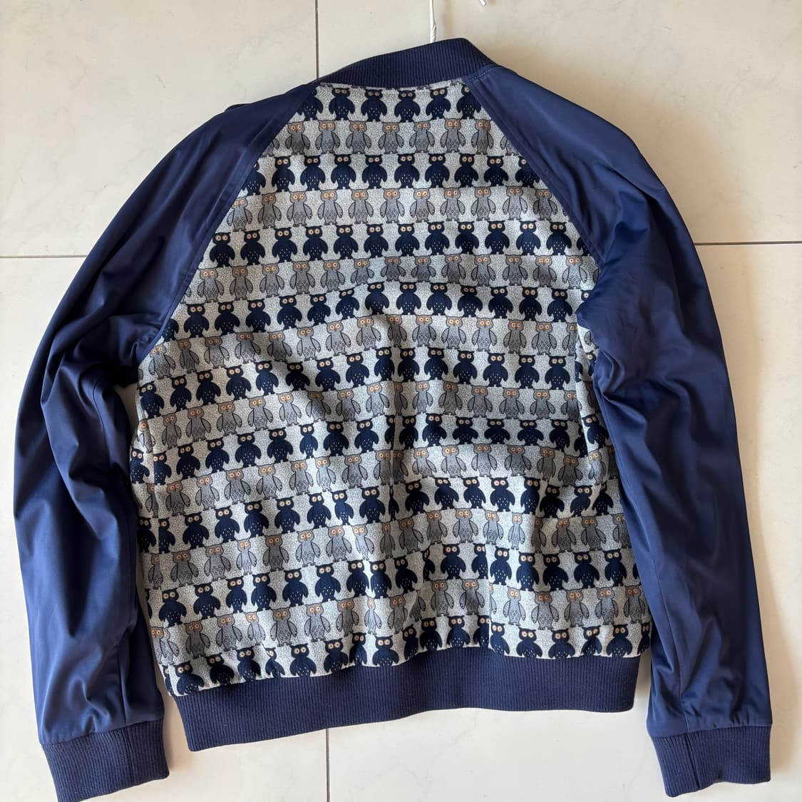 와이드앵글 올빼미패턴 방풍자켓  상품이미지2