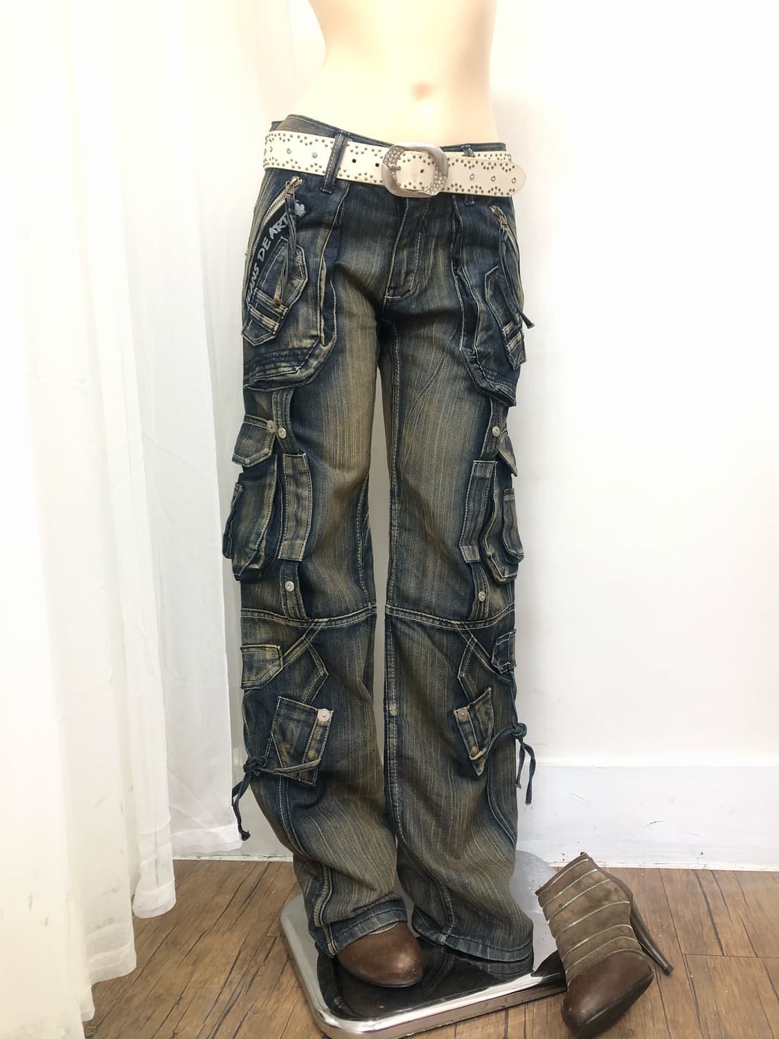 washed multi pocket cargo pants  총장 106  상품이미지1