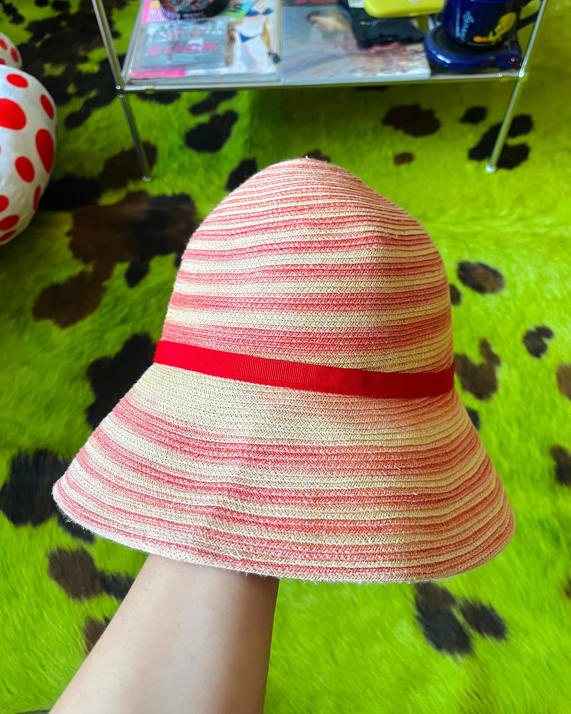 2000s DANIELE MEUCCI Italy Old Straw Hat 상품이미지4