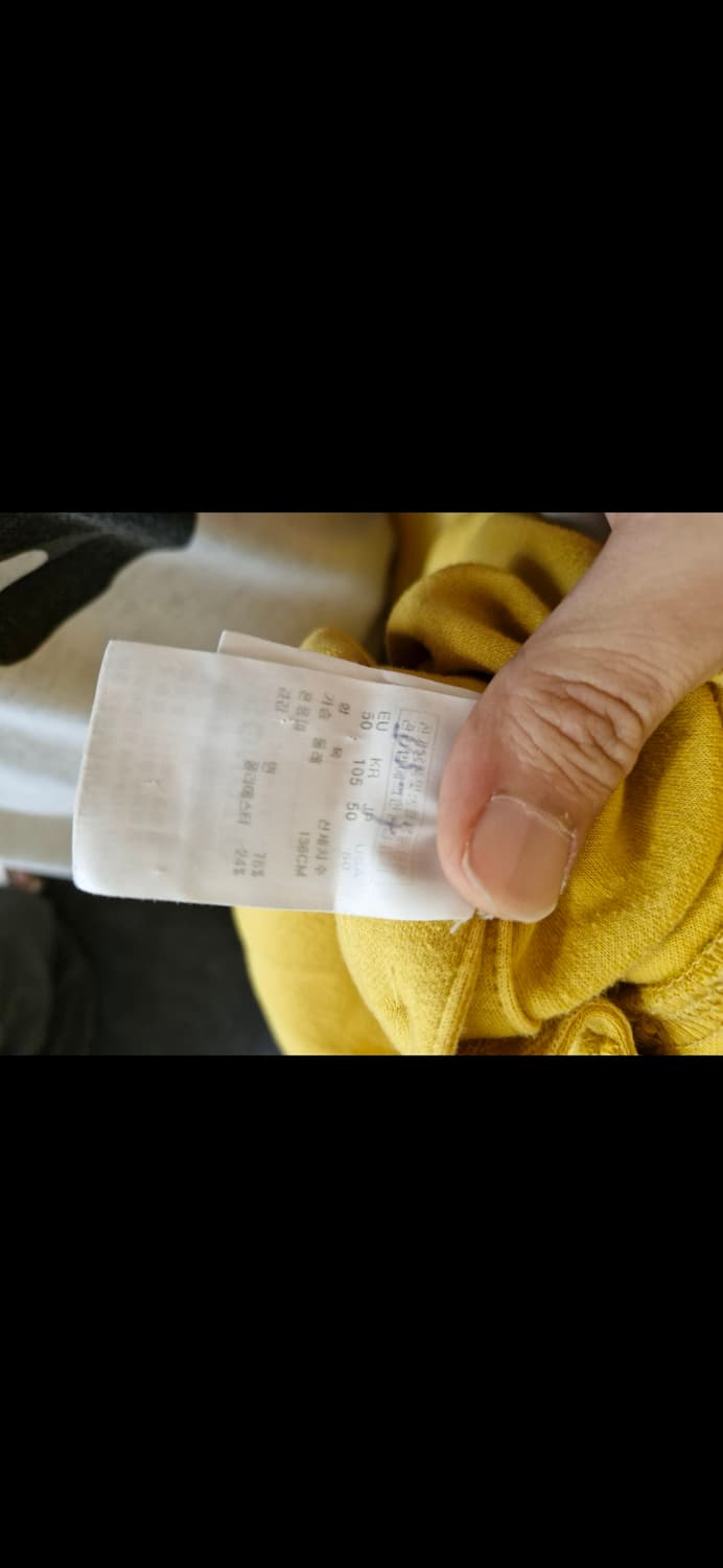 송지오옴므 자수 맨투맨 머스타드 오버핏 50 상품이미지4