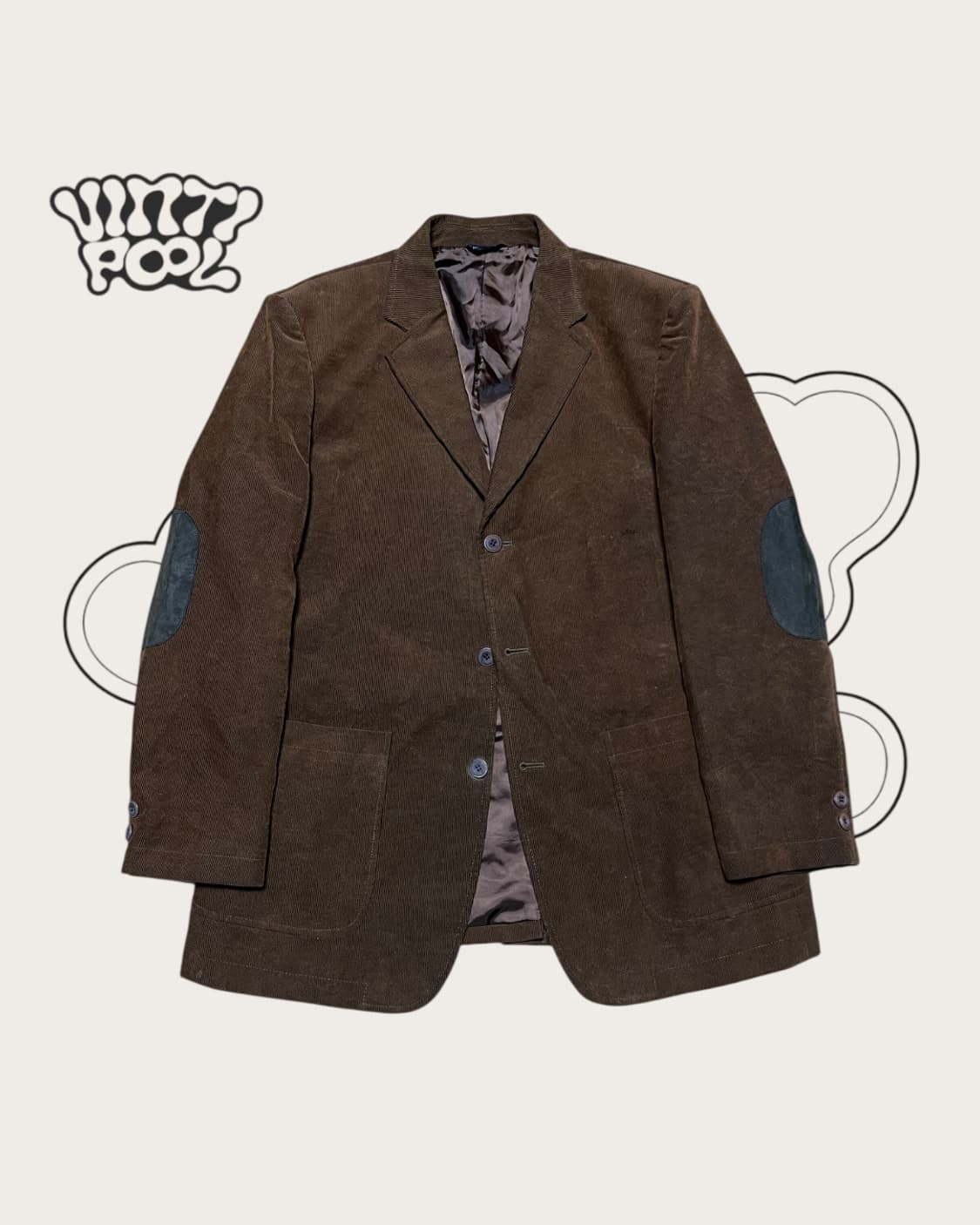 THE SUIT HOUSE 코듀로이 엘보우 패치 자켓 브라운 상품이미지1