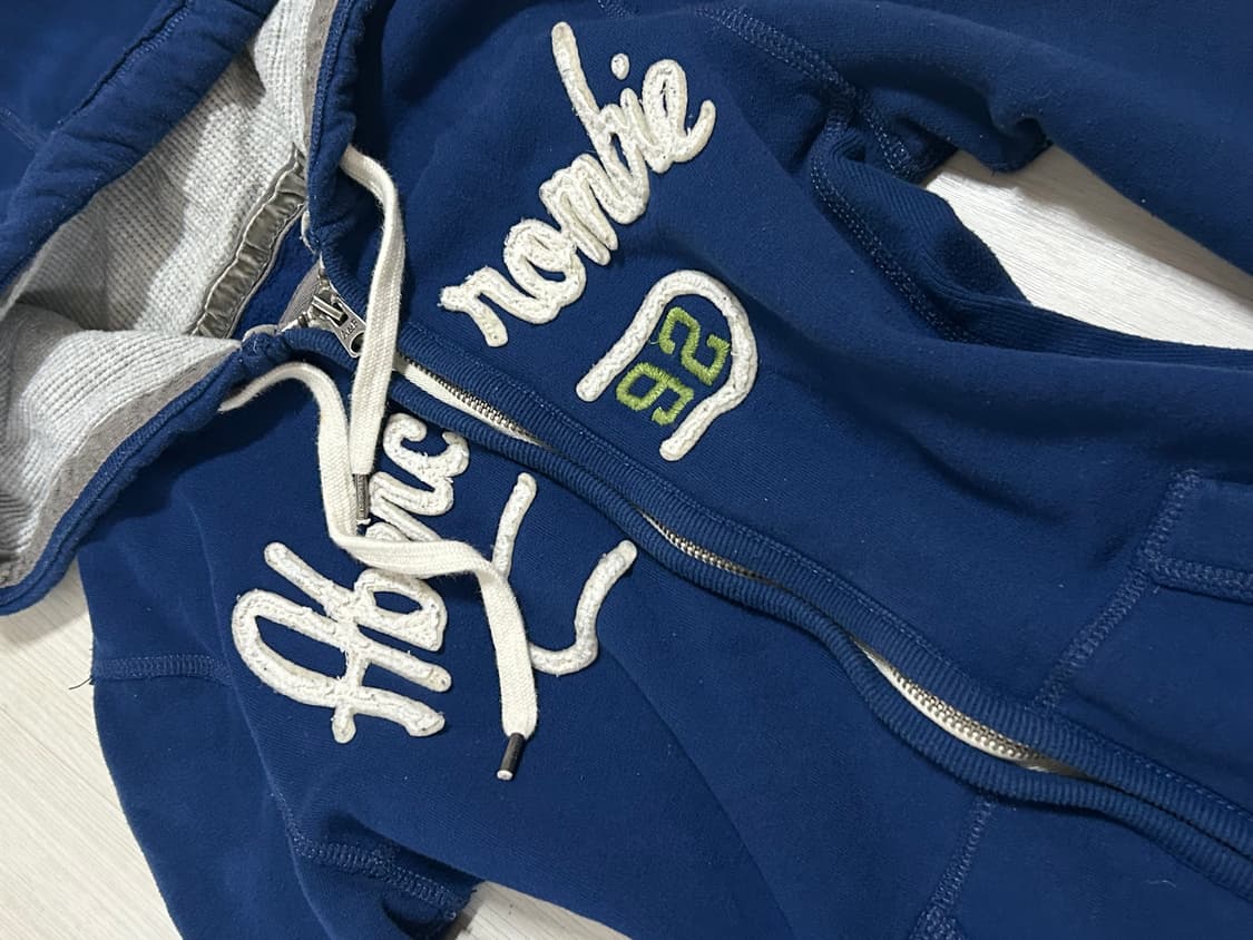 💙유일매물 아베크롬비 딥블루 딱붙핏 후드집업 💙 상품이미지2