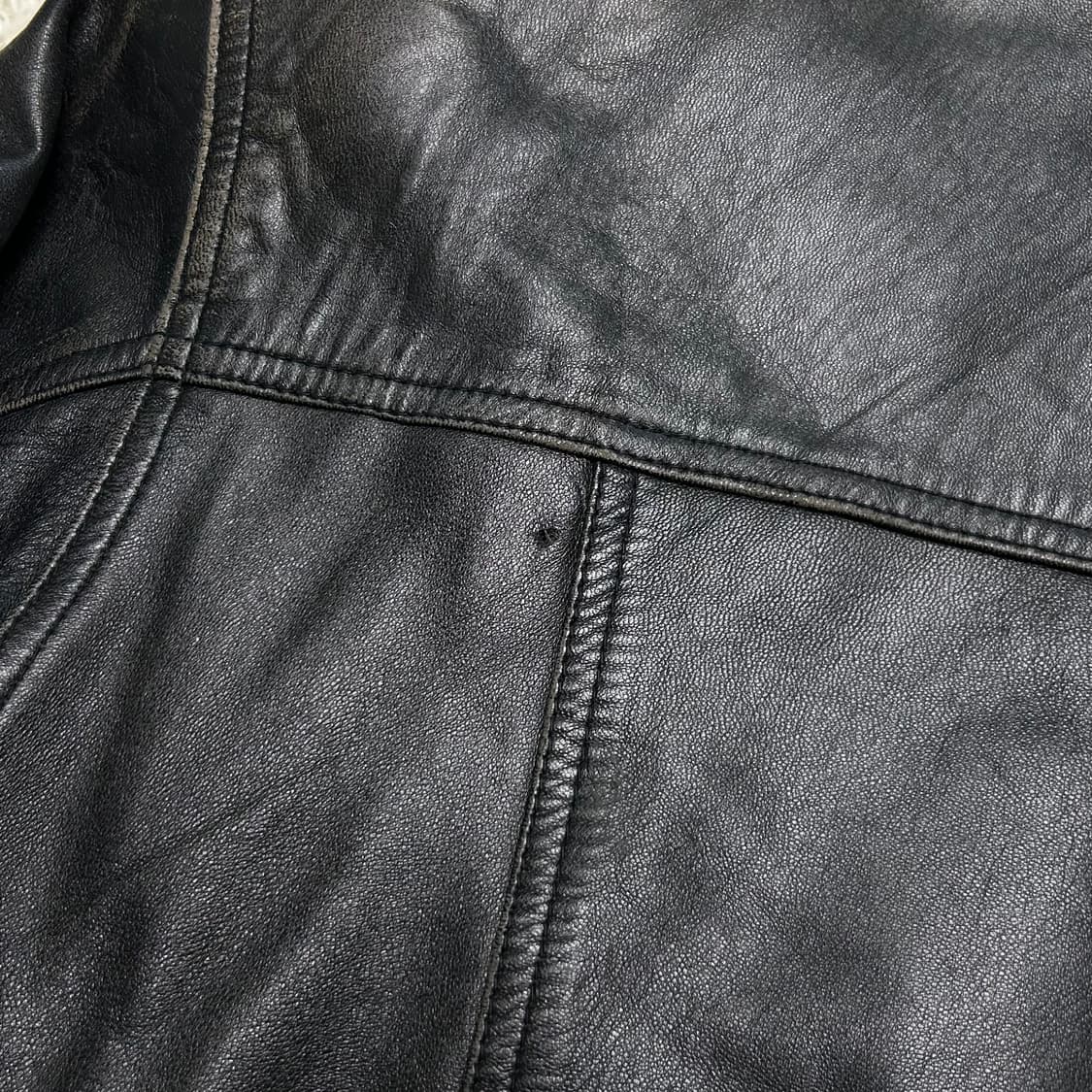 90’s 입생로랑 A-2 레더자켓 (L) 상품이미지6