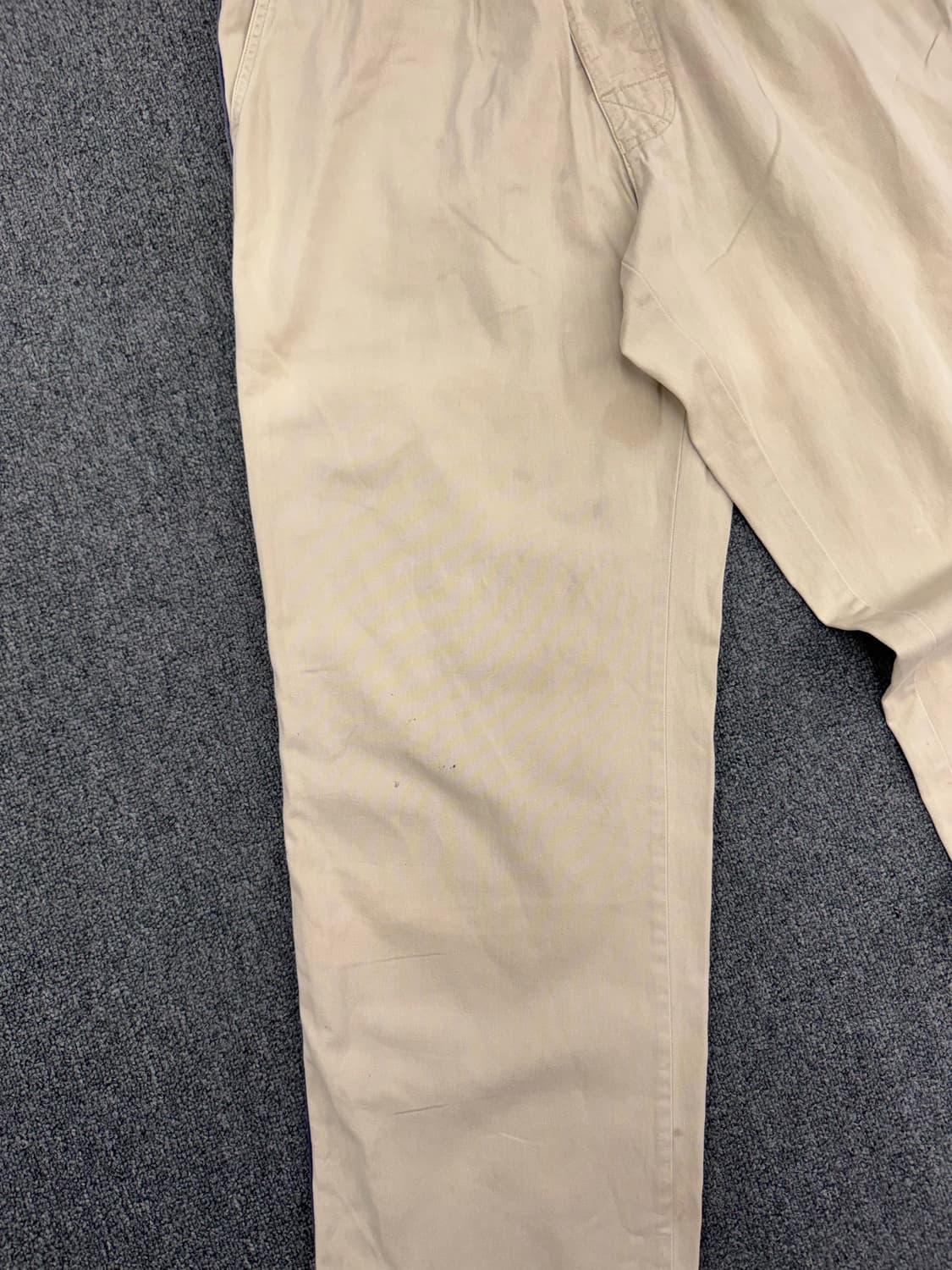 M)90’s 스투시 빈티지 밴딩 베이지 코튼 팬츠 상품이미지2