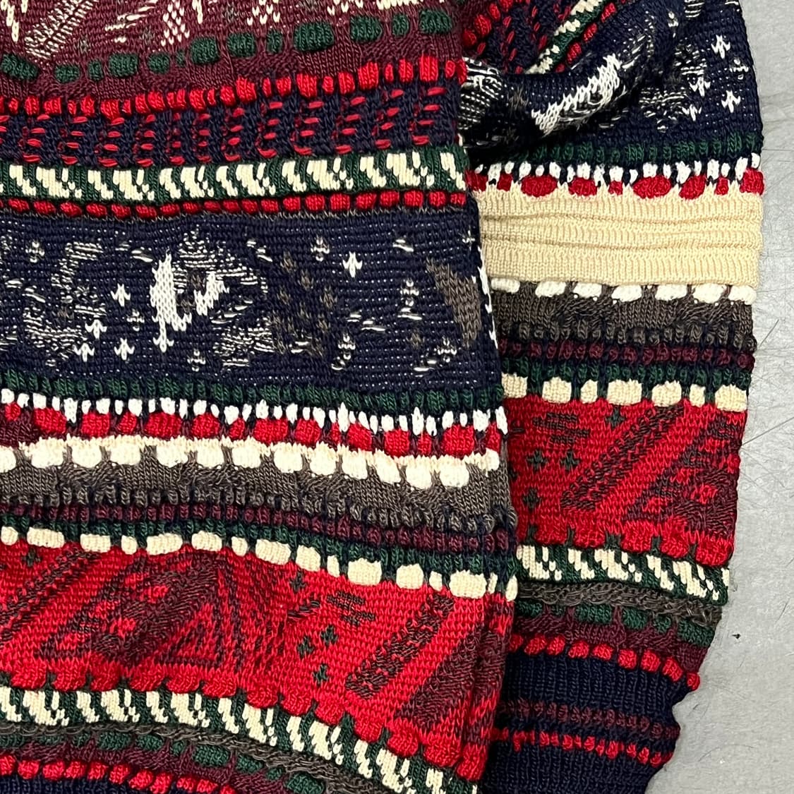  빈티지 브이넥 케이블 니트 y14519 상품이미지4