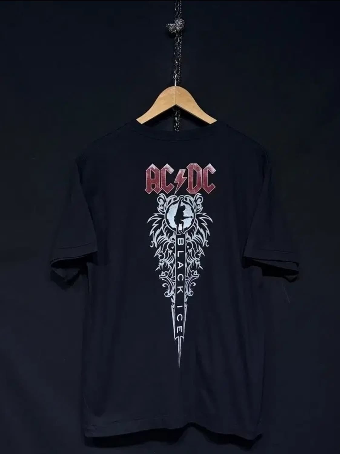 90's roxx ac/dc 블랙아이스 락티셔츠 상품이미지4