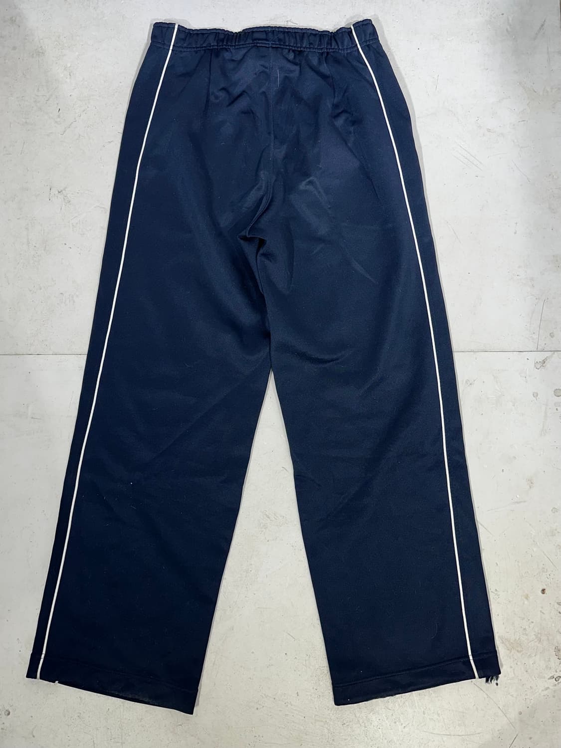 90s 나이키 네이비 화이트 사이드 라인 와이드 팬츠 S   상품이미지5