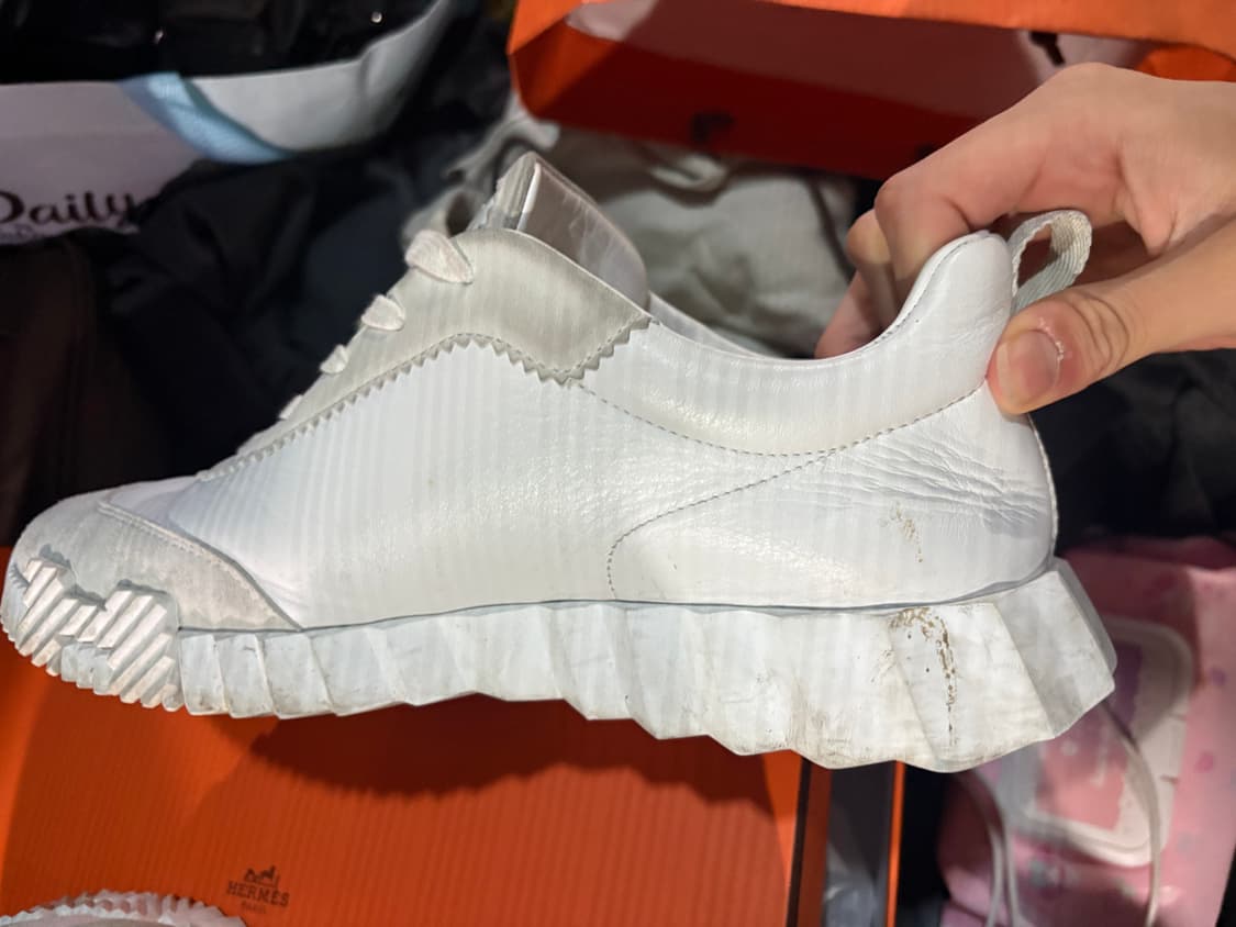 에르메스 바운싱 화이트 크림판 42사이즈 상품이미지5