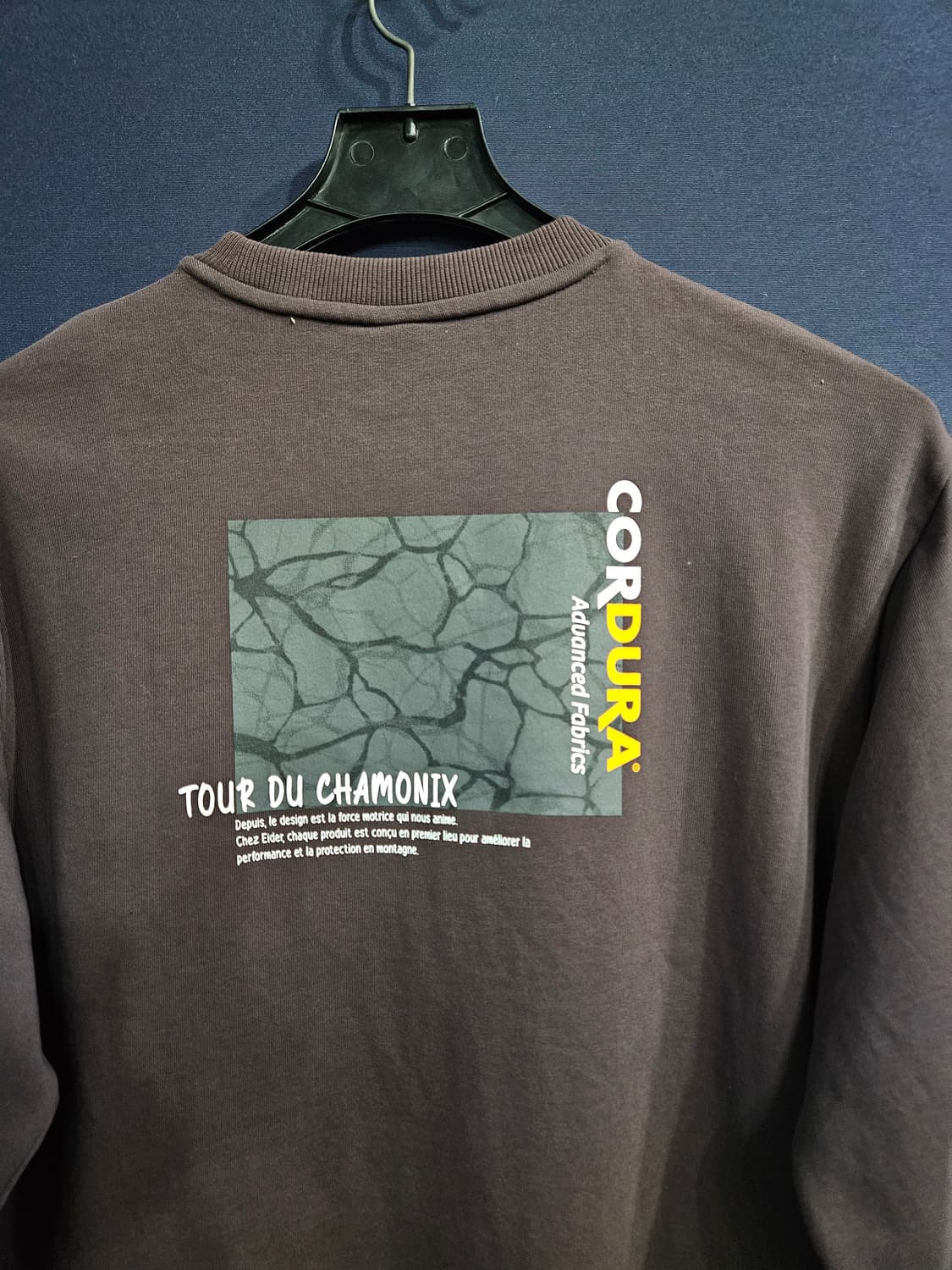 아이더 라이트버건디 남성 오버핏 100 맨투맨  상품이미지8