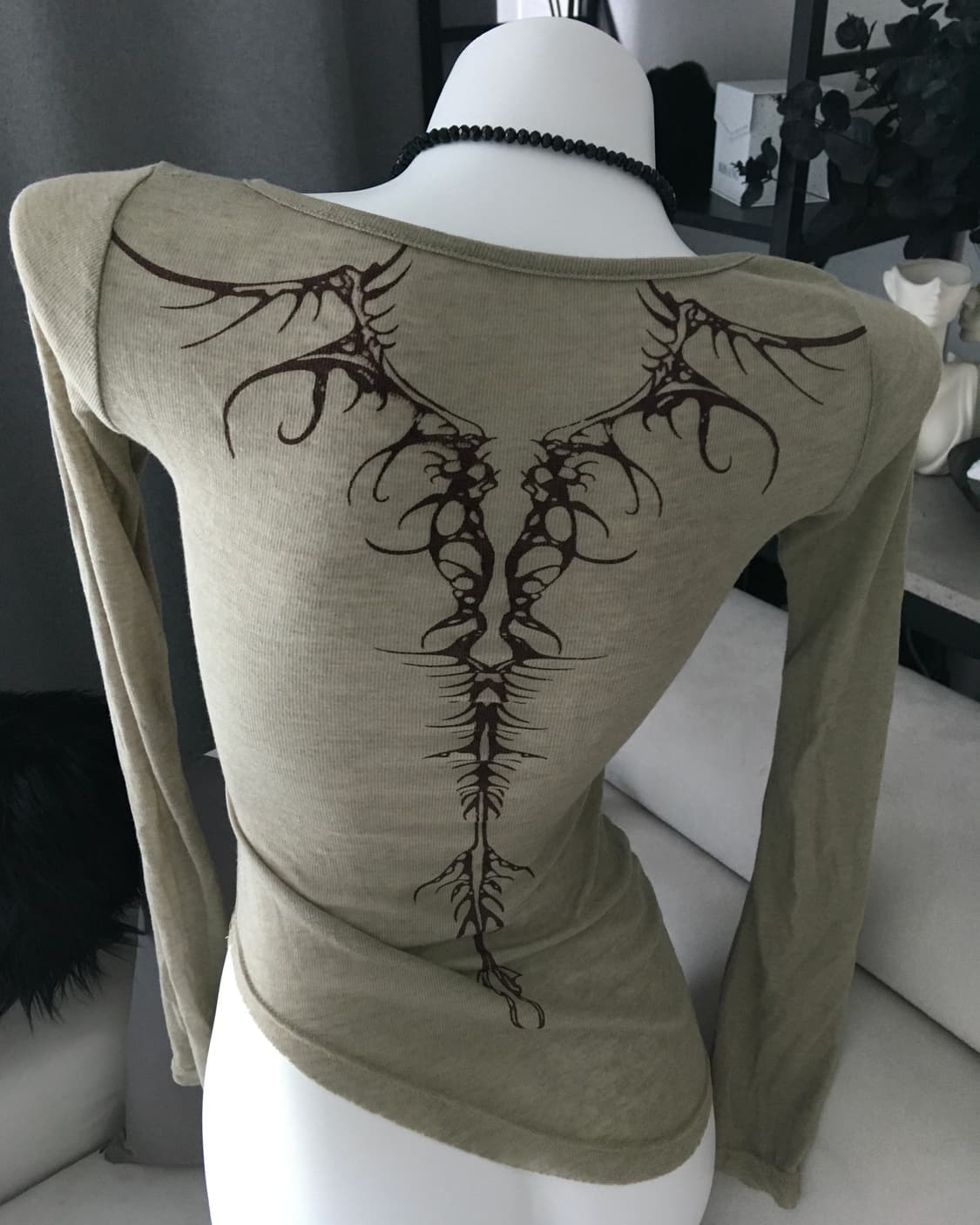 ༒ Back printed long sleeve 상품이미지3