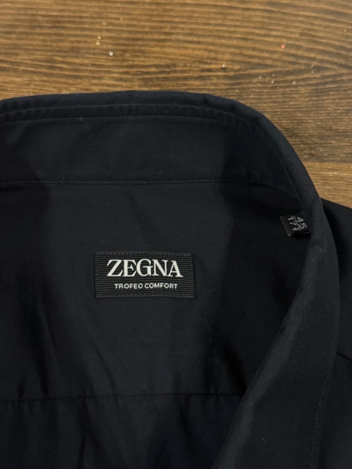 ZEGNA 에르메네질도 제냐 블랙 드레스 셔츠 105 상품이미지9