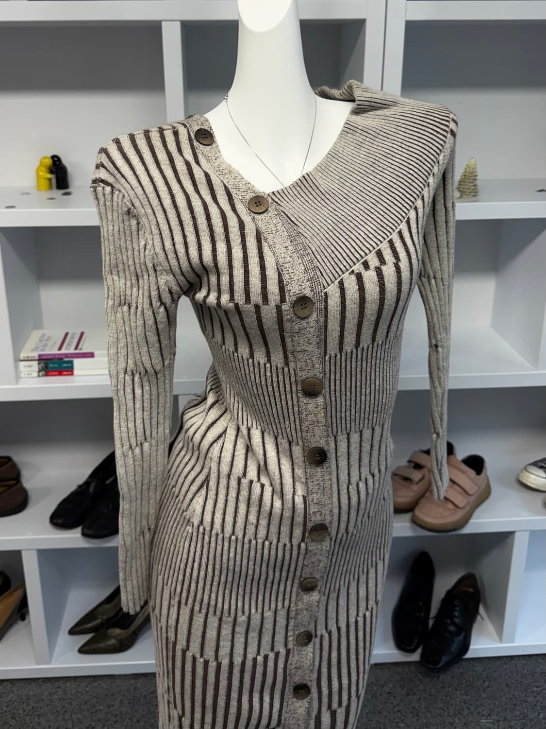 빈티지 비대칭 원피스 상품이미지2