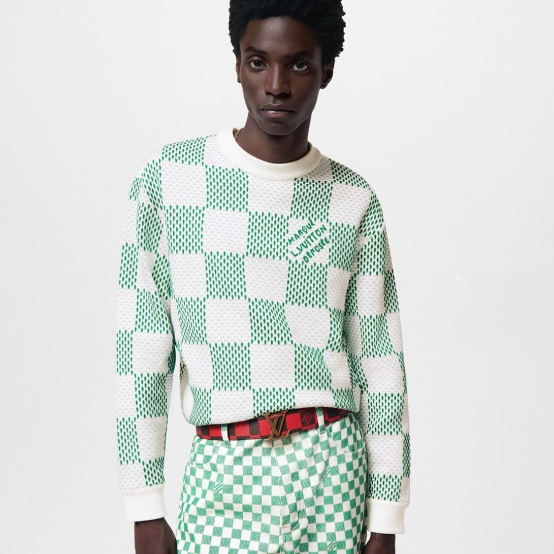 [S+급/2XL] 루이비통 다미에 크루넥 맨투맨 상품이미지7