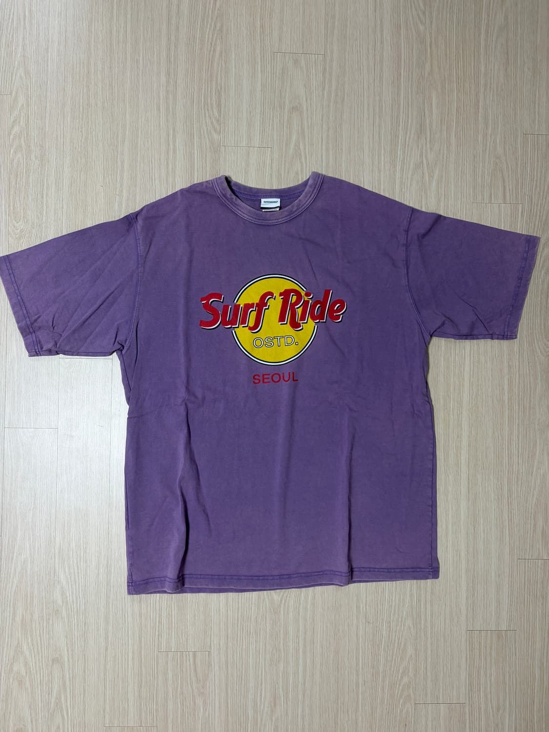 (L)아웃스탠딩 반팔 SURFRIDE TEE VINTAGE PURPLE 상품이미지2