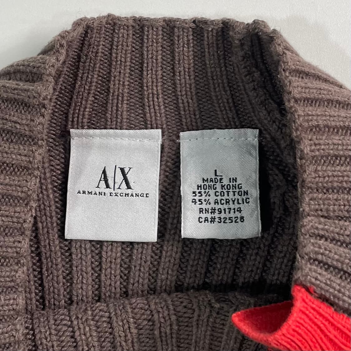 알마니 익스체인지 버튼 디테일 니트 상품이미지5