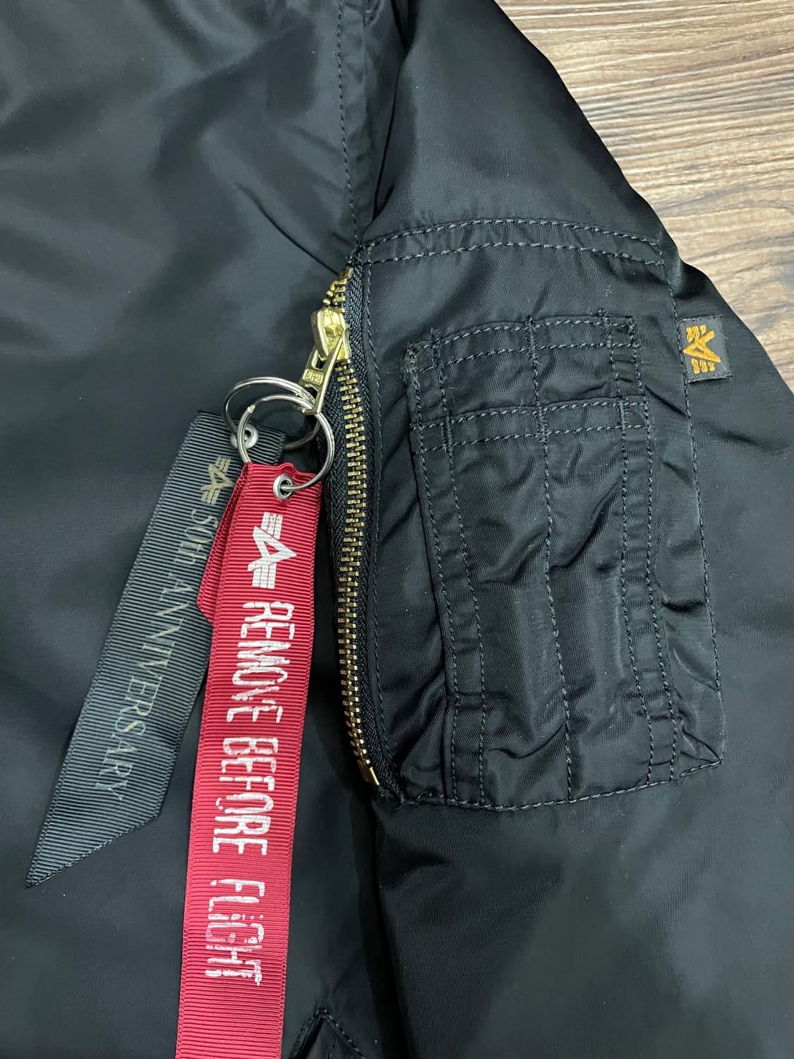 알파인더스트리 ma-1 항공점퍼 블랙 상품이미지4