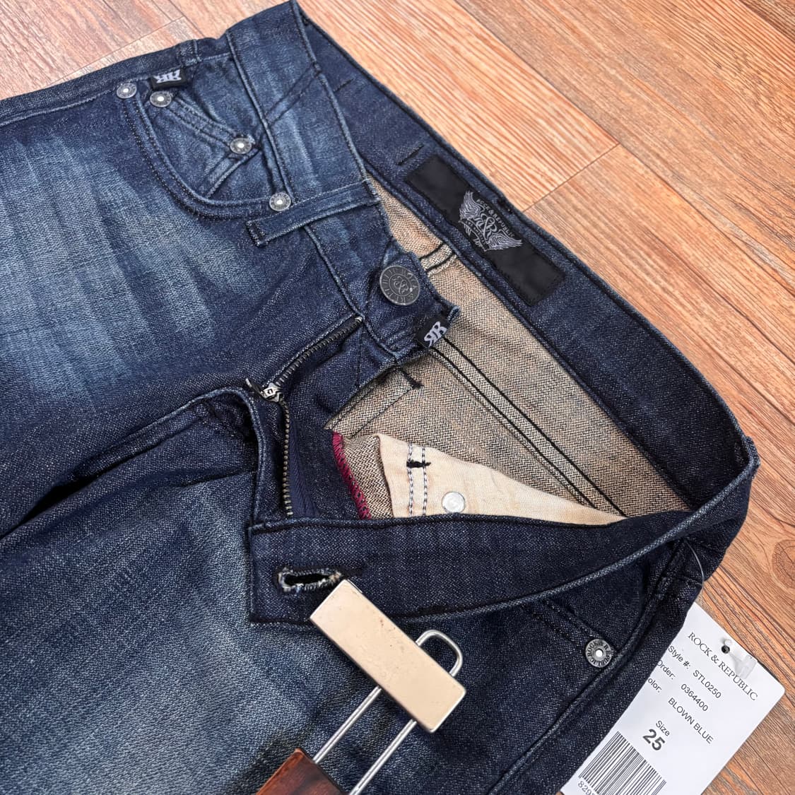 새제품 RR 미국 락앤리퍼블릭 25 청바지 데님 슬림 일자  상품이미지5