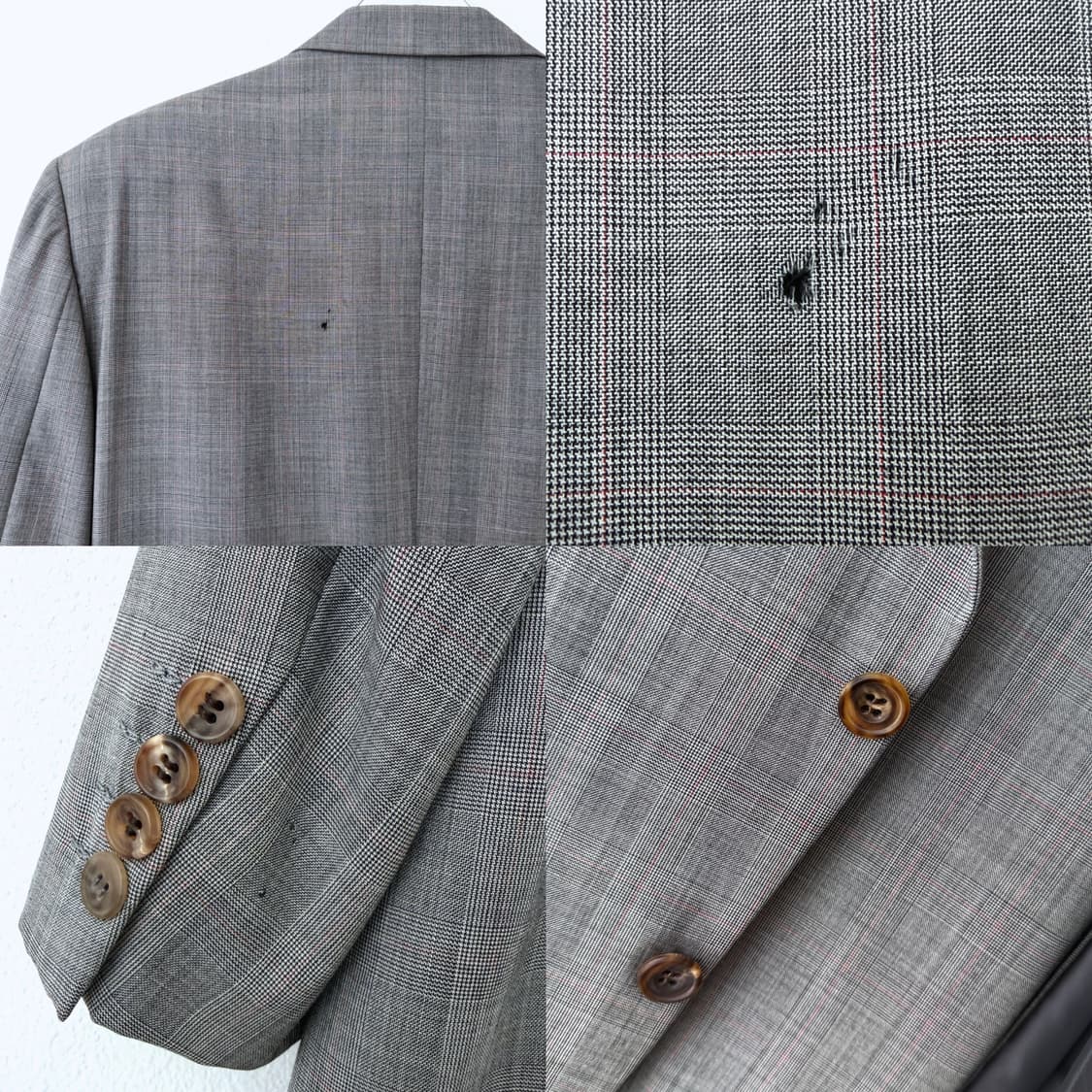 Dior 크리스찬 디올 빈티지 글렌체크 슈트 셋업 자켓 슬렉스 팬츠 세트 상품이미지9