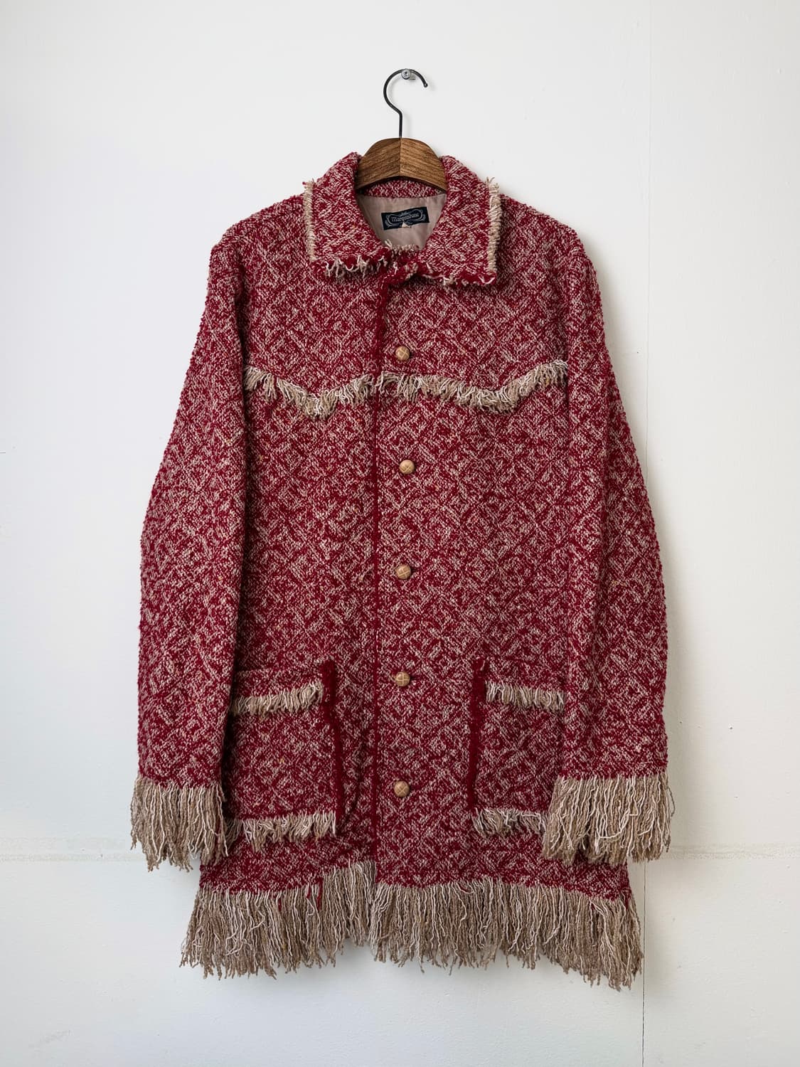 marquistone by 로얄플래시 프린지 트위드 코트 상품이미지1