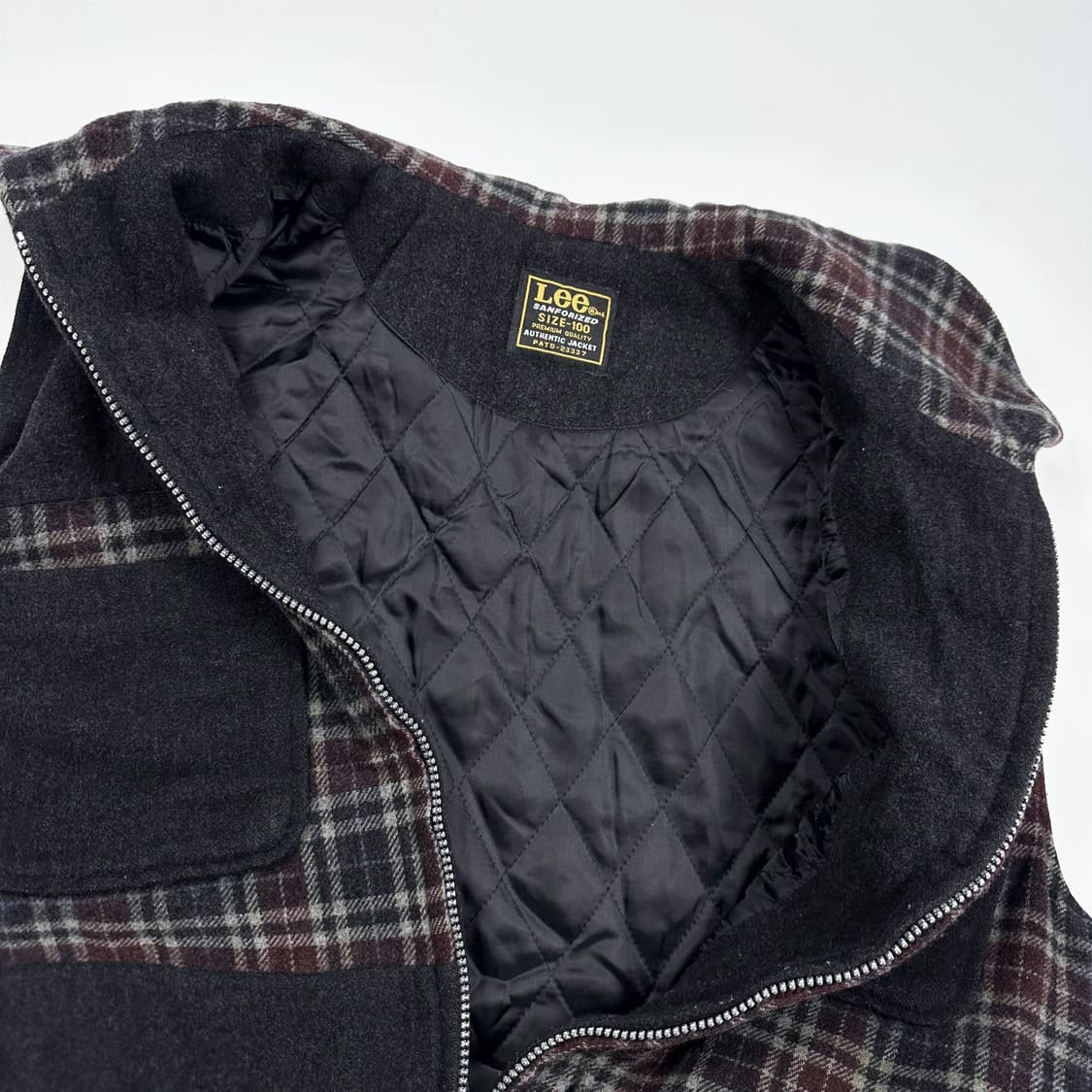 Lee (리) 올드스쿨 체크 조끼 후리스 (L) 상품이미지5