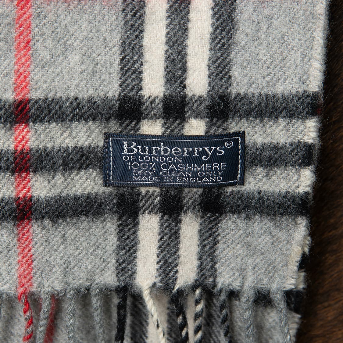 [정품] 90s 버버리 Burberrys 100% 캐시미어머플러 그레이  상품이미지3