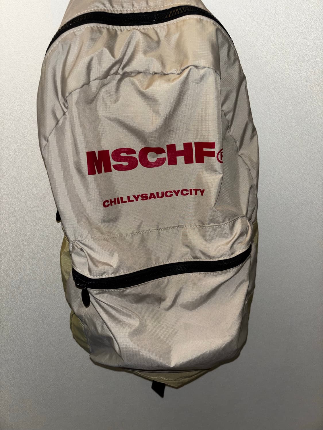 미스치프(MISCHIEF) 18SS 나일론 백팩 베이지 상품이미지2