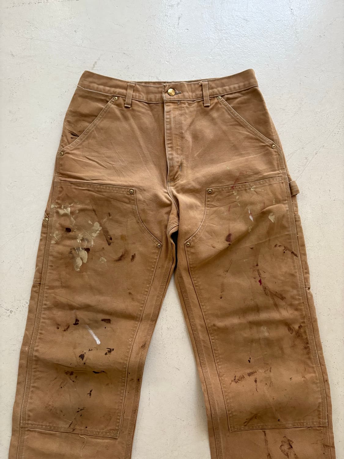 90's Carhartt B01 BRN Double Knee pant 상품이미지3