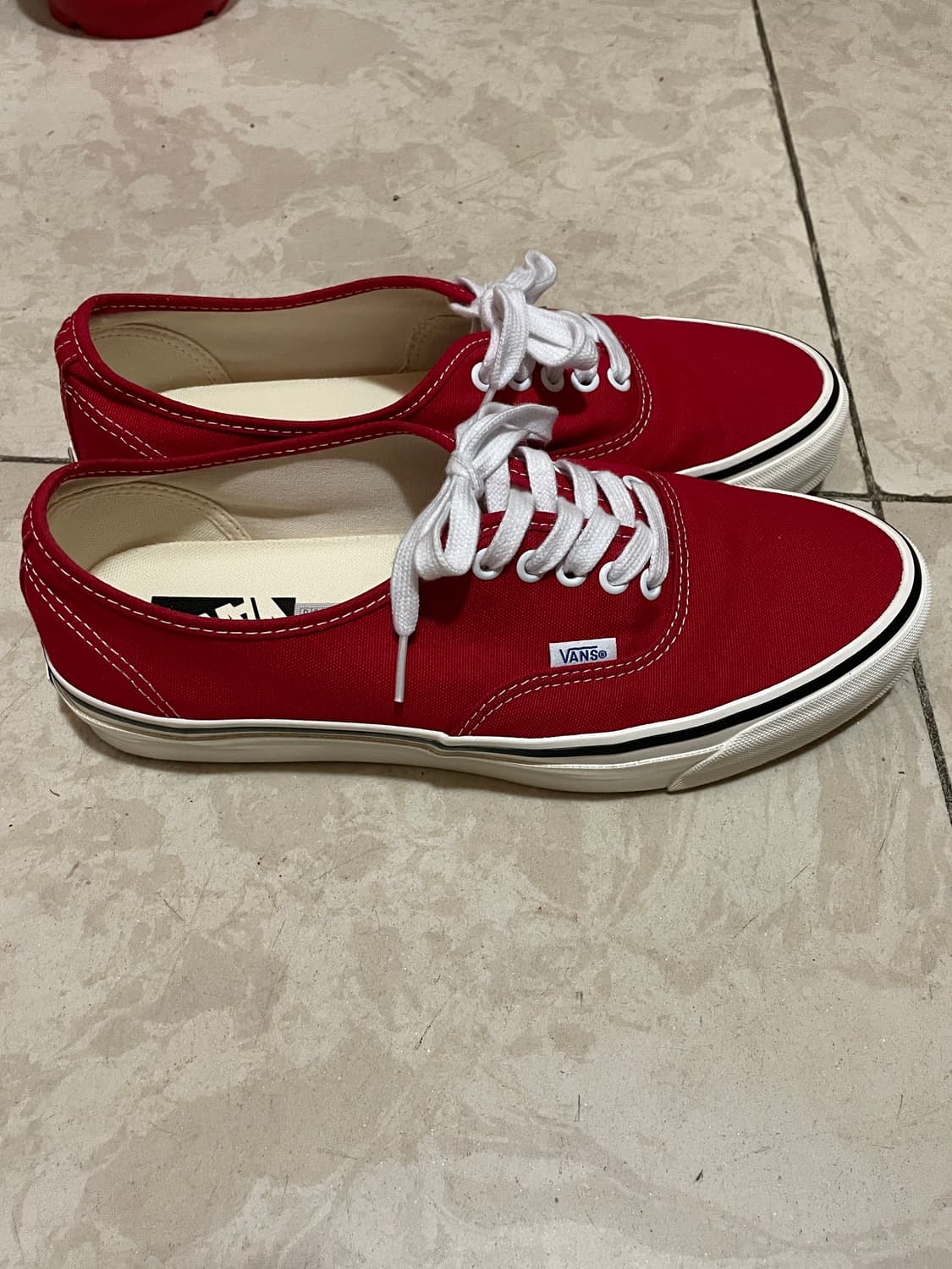 반스 프리미엄 어센틱 리이슈 44 LX 레이싱 레드 마쉬멜로우 상품이미지2