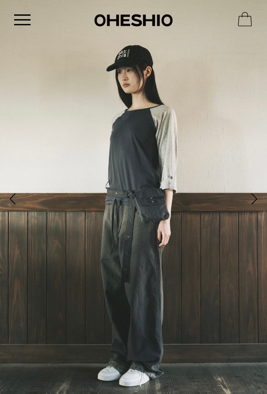 새상품 오헤시오 투웨이 미니 크로스백 벨트백 네이비 상품이미지3